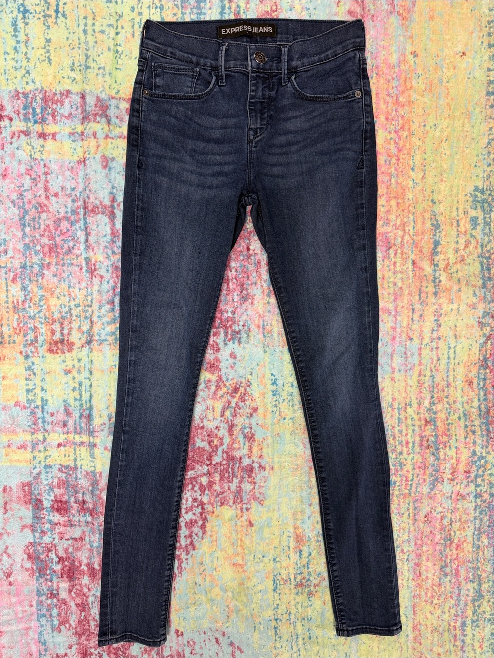 Express Women’s Dark Indigo Skinny Jeans